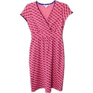 BODEN Casual Jersey Dress Coral Sunset Parasol